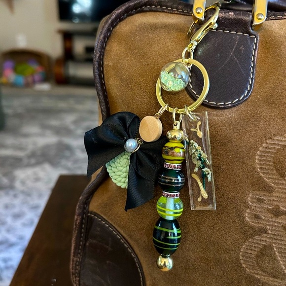Keychain Charms | Resin & Glass Beaded Charm For Bags | Key Ring Gifts - Picture 7 of 17